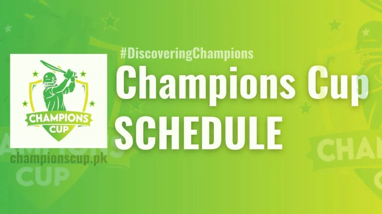 champions cup Schedule