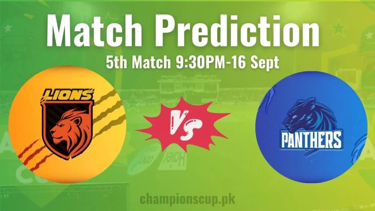 LIONS vs Panthers Match prediction