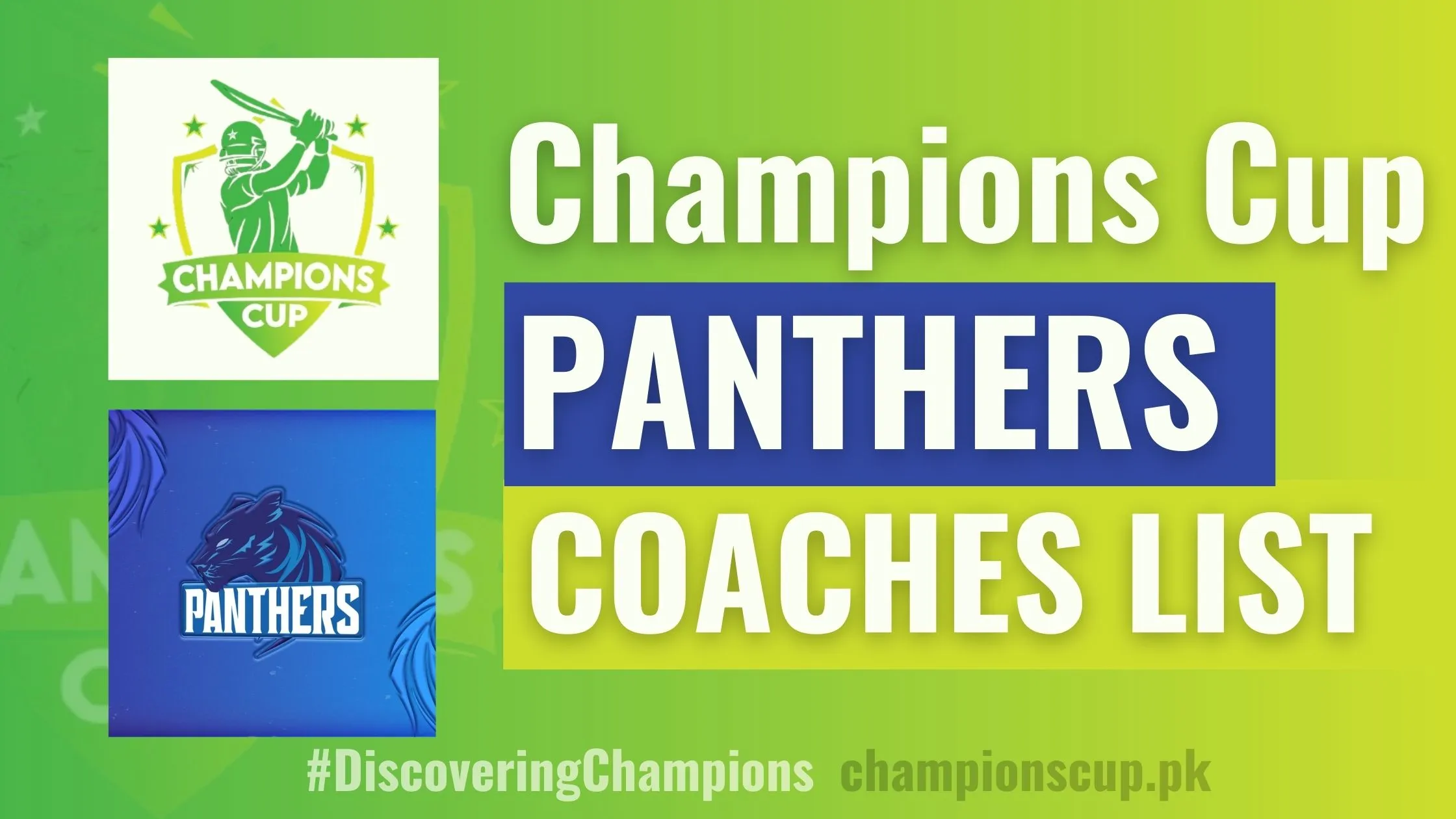 Panthers Coaches