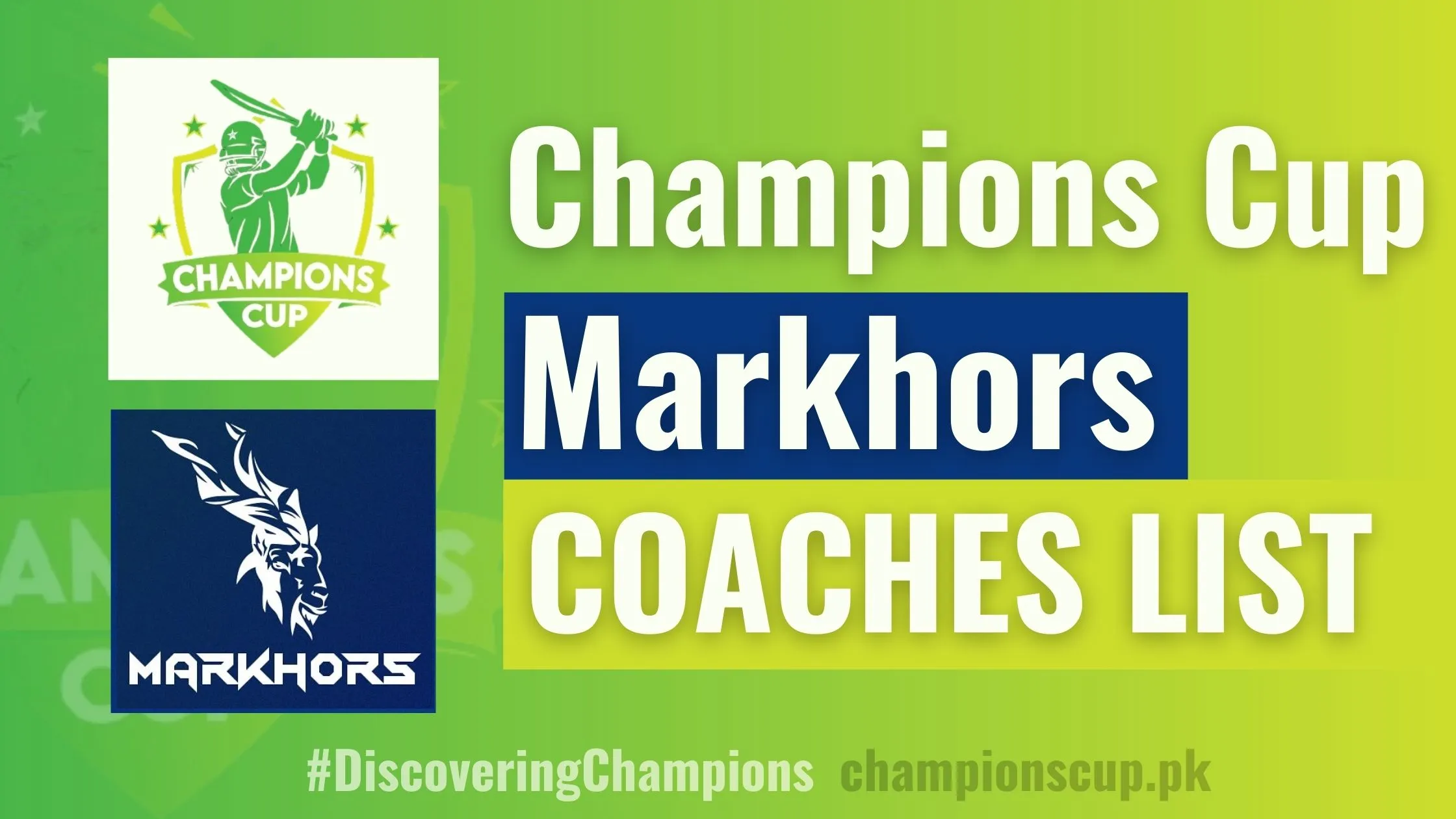 Markhors Coaches