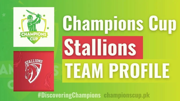 PAKISTAN CHAMPIONS CUP stallions team profile