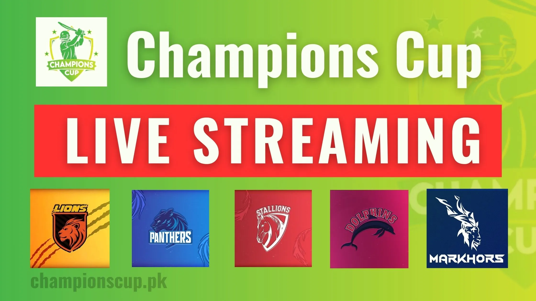 Pakistan Champions Cup Live Streaming