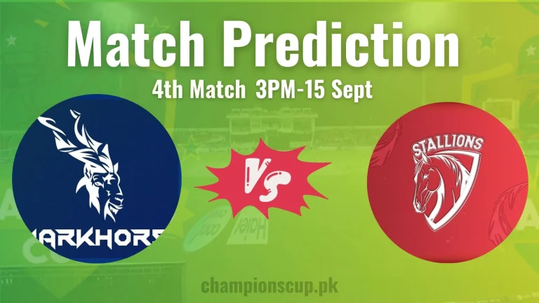 Markhors vs Stallions Match Predictions