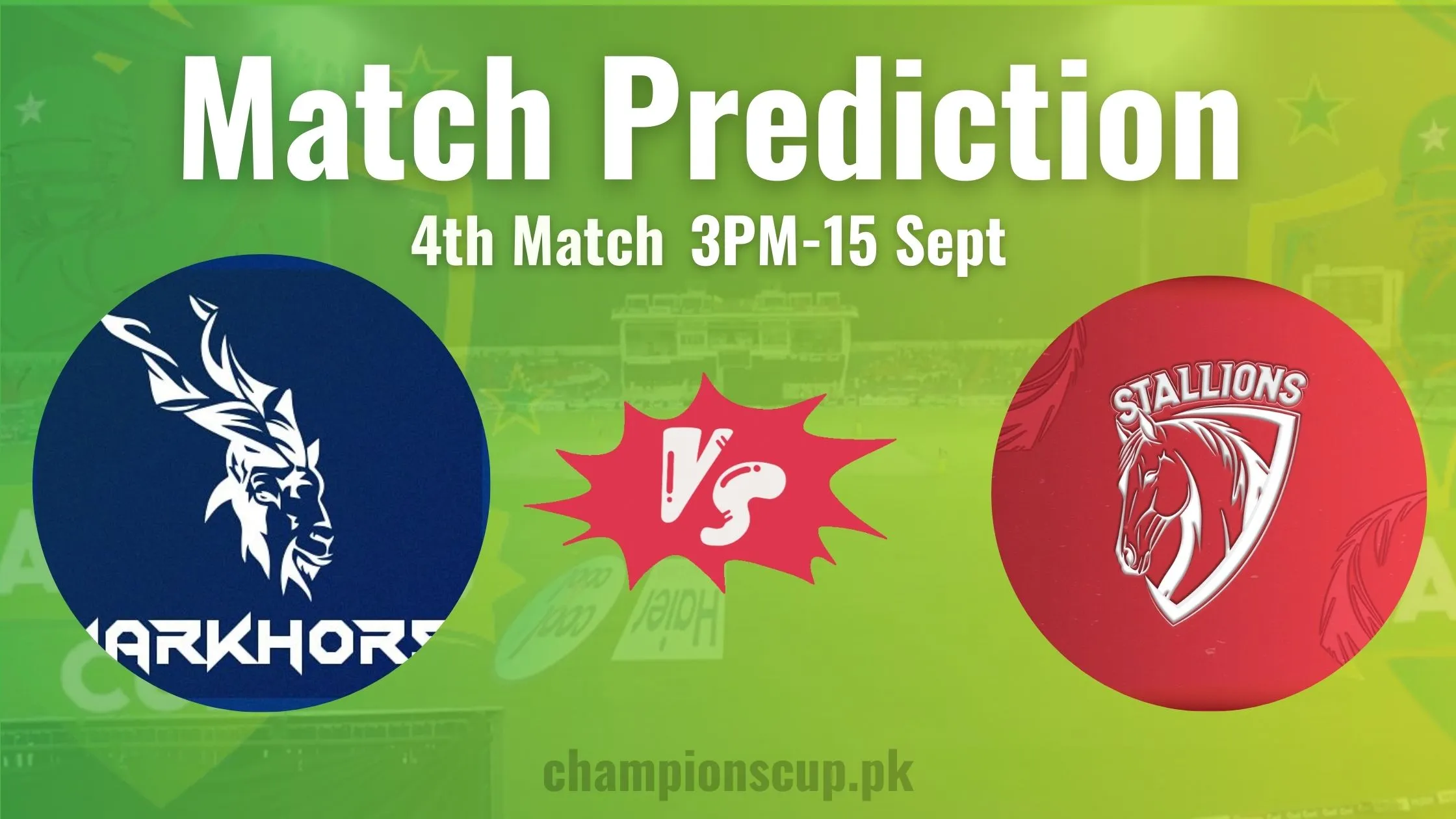 Markhors vs Stallions Match Predictions