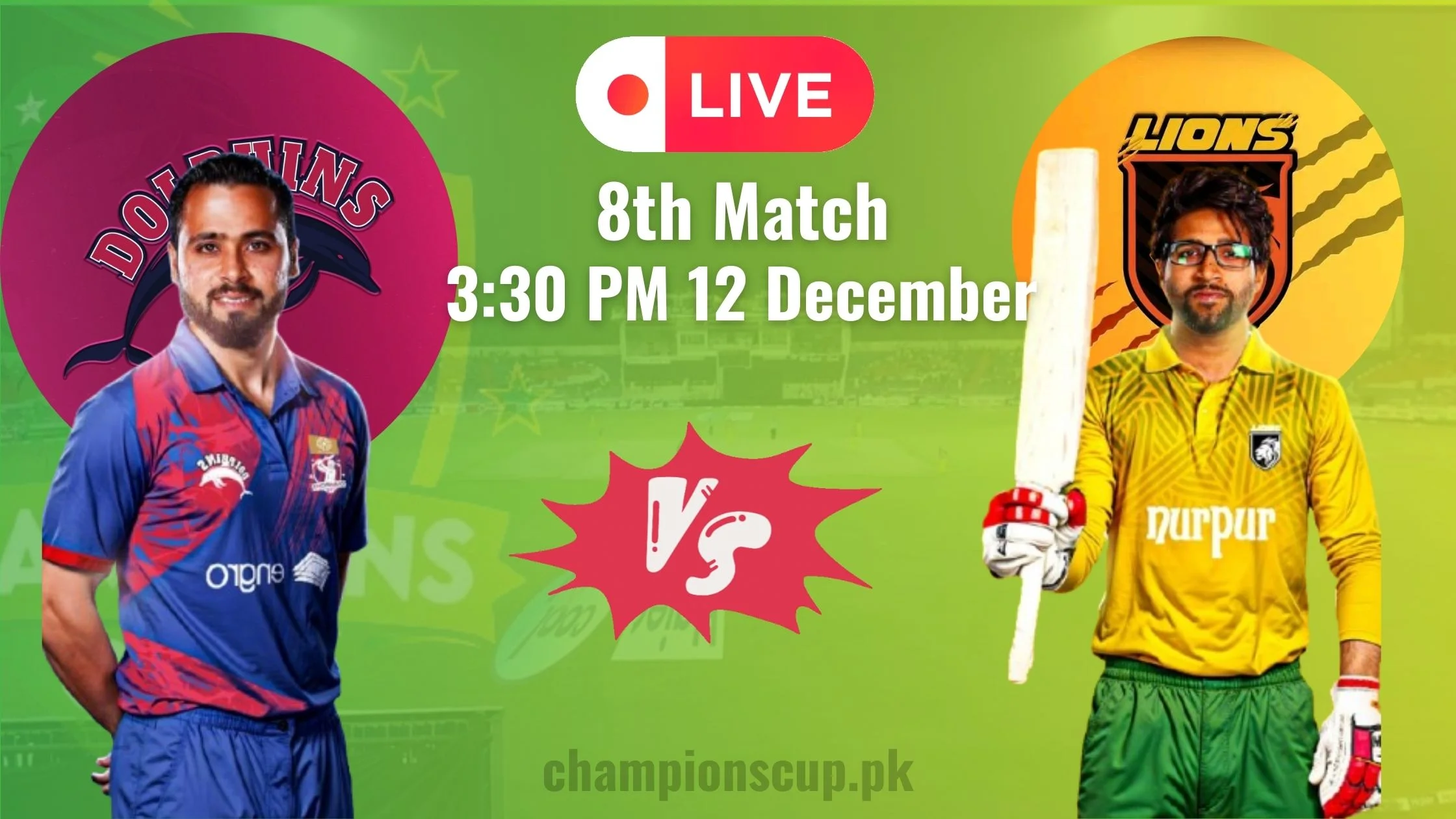 Dolphins vs Lions Live Streaming | 8th Match Champions T20 Cup