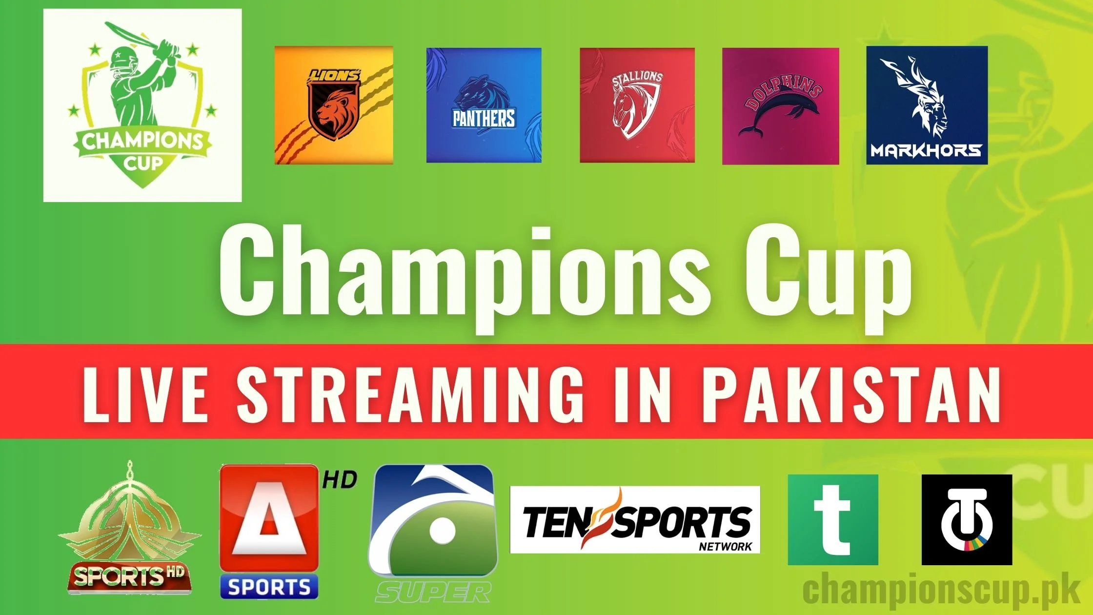 How to Watch Champions T20 Cup Live in Pakistan PTV Sports, A Sports (1)